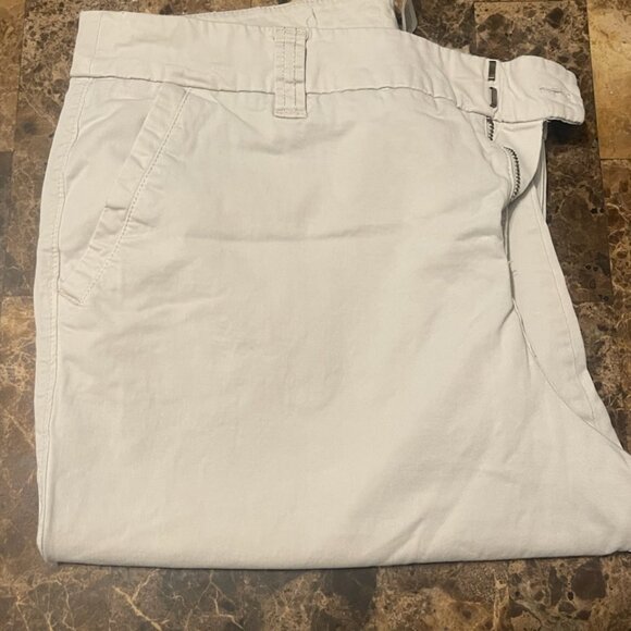 SONOMA Straight Mid Rise‎ Pants Jeans Light Khaki Womens Sz 16 short - Picture 3 of 4